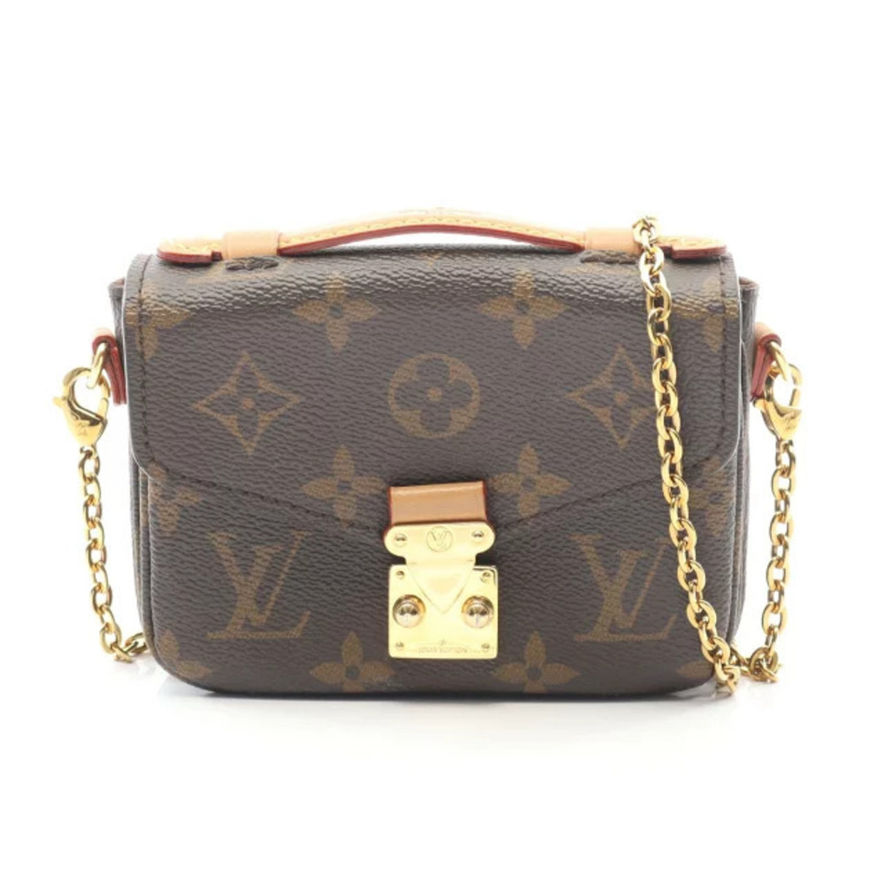Louis Vuitton Metis Monogram Handbag Canvas Leather Brown